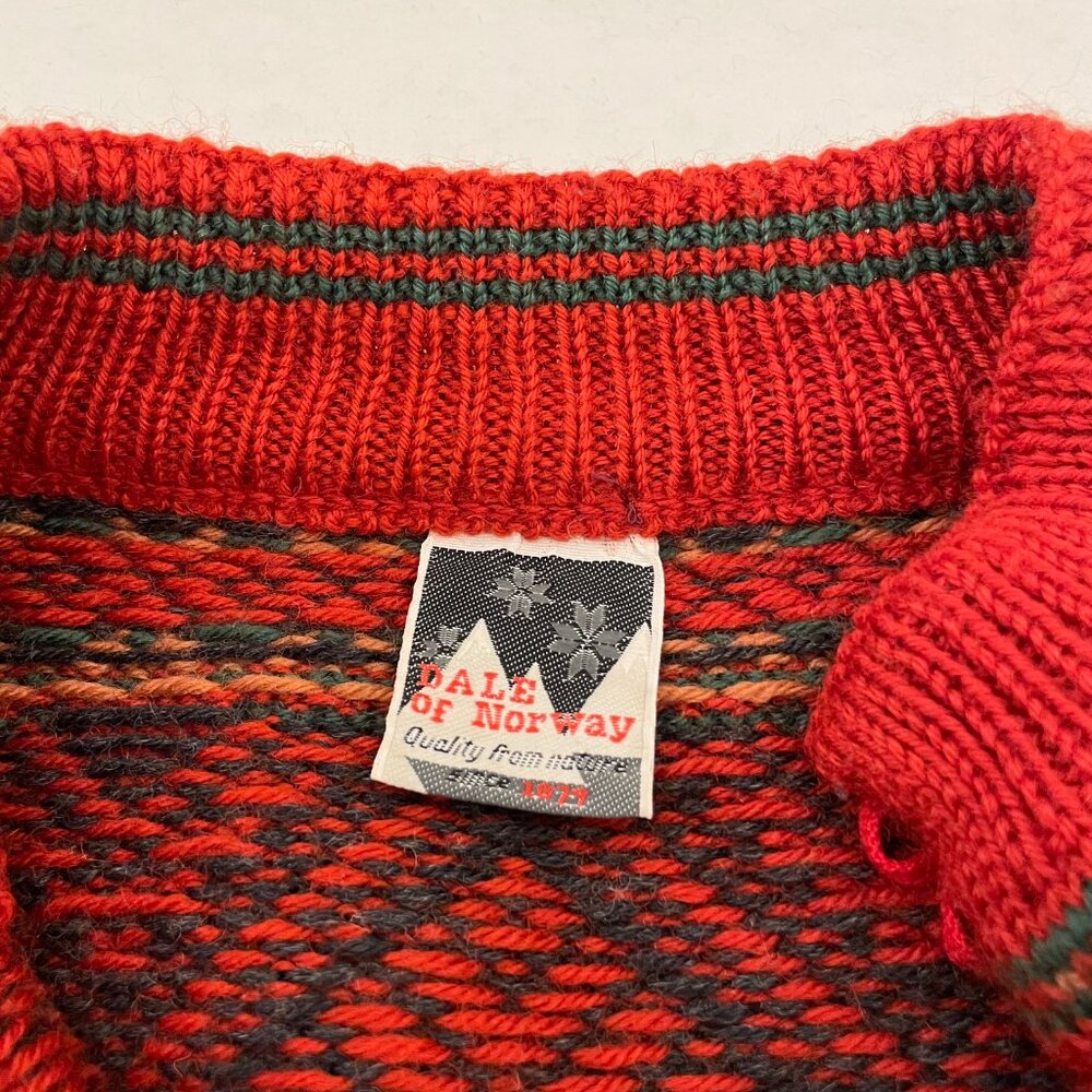 Dale of Norway Vintage 1995 Thunder Bay Nordic Alpine Fair Isle Wool Sweater - Picture 6 of 11